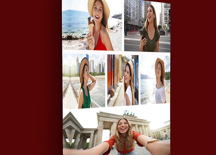 x6 Collage Portrait Canvas Print {Q} (AOA0087)