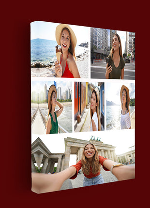 x6 Collage Portrait Canvas Print {Q} (AOA0087)