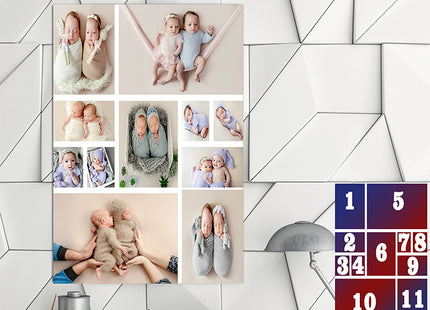 x11 Collage Portrait Canvas Print  (AOA0089)