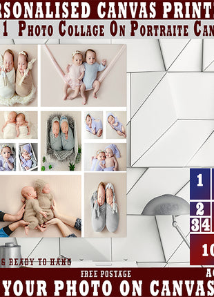 x11 Collage Portrait Canvas Print  (AOA0089)