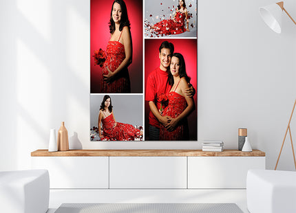 x4 Collage Portrait Canvas Print {R} (AOA0079)
