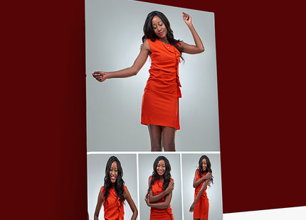 x4 Collage Portrait Canvas Print {R} (AOA0094)
