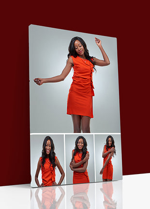 x4 Collage Portrait Canvas Print {R} (AOA0094)