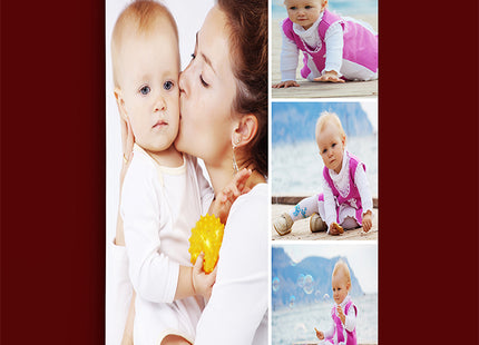 x4 Collage Portrait Canvas Print {R} (AOA0080)