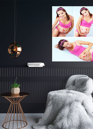 x3 Collage Portrait Canvas Print {R} (AOA0074)