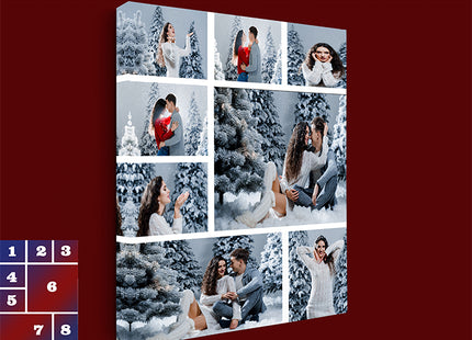 x8 Collage Portrait Canvas Print {R} (AOA0082)