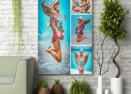 x4 Collage Portrait Canvas Print {N} (AOA0080)