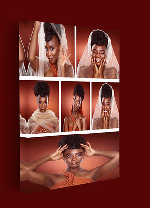 x6 Collage Portrait Canvas Print {N} (AOA0087)