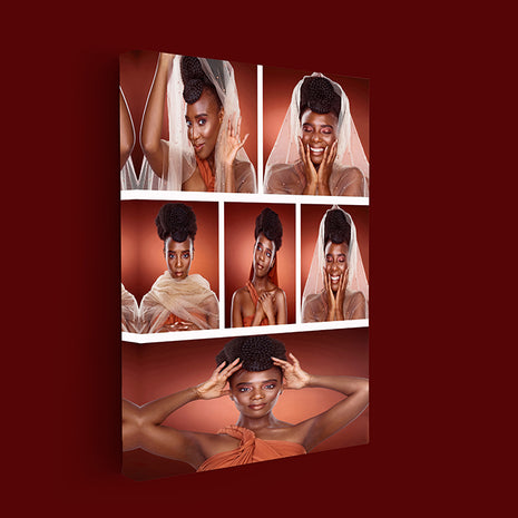 x6 Collage Portrait Canvas Print {N} (AOA0087)