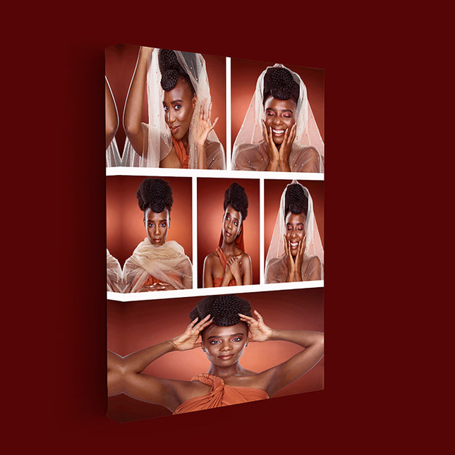 x6 Collage Portrait Canvas Print {N} (AOA0087)