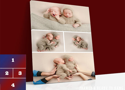 x4 Collage Portrait Canvas Print (AOA0076)