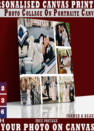 x6 Collage Portrait Canvas Print (AOA0090)