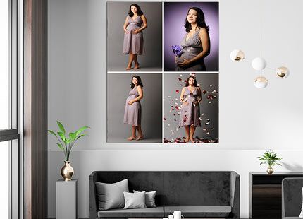 x4 Collage Portrait Canvas Print {R} (AOA0078)