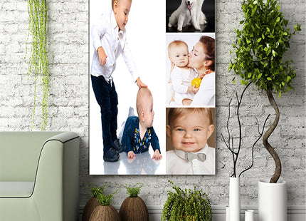 x4 Collage Portrait Canvas Print {N} (AOA0080)