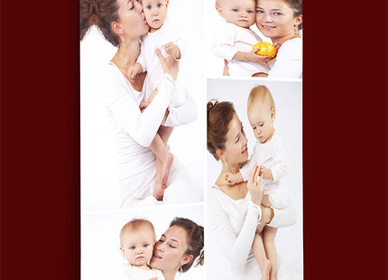 x4 Collage Portrait Canvas Print {R} (AOA0079)