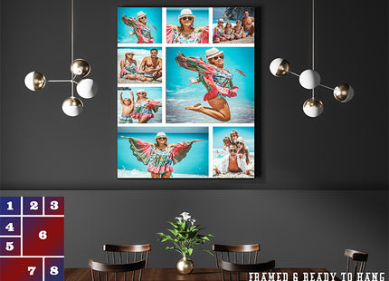 x8 Collage Portrait Canvas Print {R} (AOA0082)