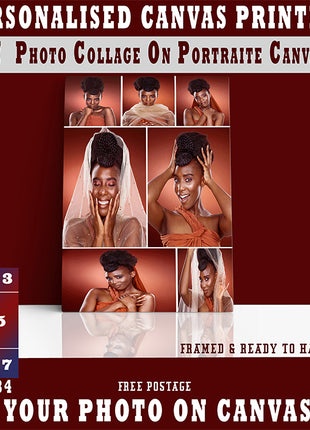 x7 Collage Portrait Canvas Print {R} (AOA0084)