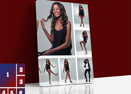 x6 Collage Portrait Canvas Print (AOA0090)
