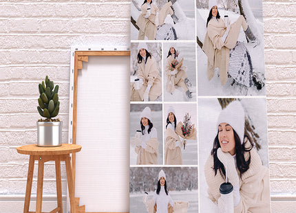 x8 Collage Portrait Canvas Print {N} (AOA0093)