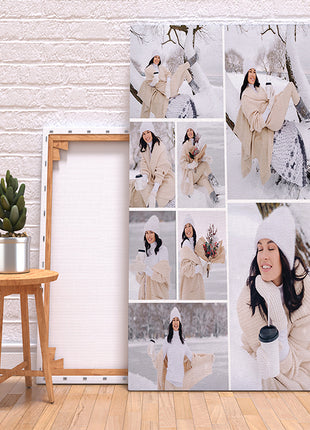 x8 Collage Portrait Canvas Print {N} (AOA0093)