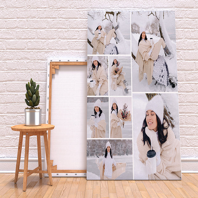x8 Collage Portrait Canvas Print {N} (AOA0093)