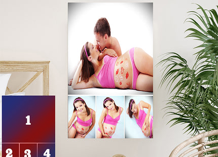 x4 Collage Portrait Canvas Print (AOA0094)
