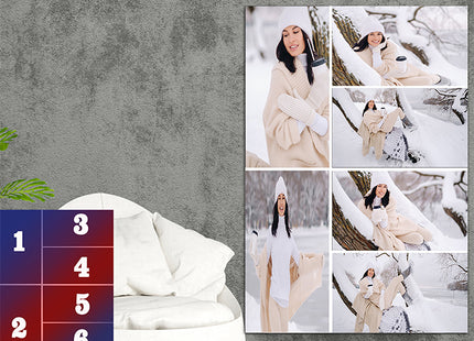 x6 Collage Portrait Canvas Print (AOA0091)