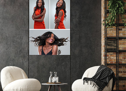 x3 Collage Portrait Canvas Print {M} (AOA0074)