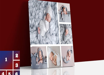 x6 Collage Portrait Canvas Print {M} (AOA0090)