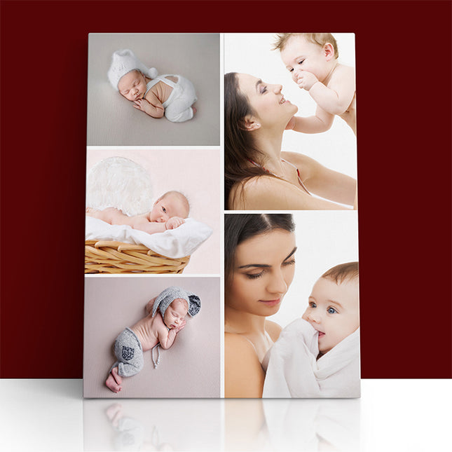 x5 Collage Portrait Canvas Print {R} (AOA0077)