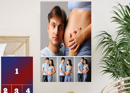 x4 Collage Portrait Canvas Print (AOA0094)