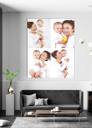 x4 Collage Portrait Canvas Print {R} (AOA0078)