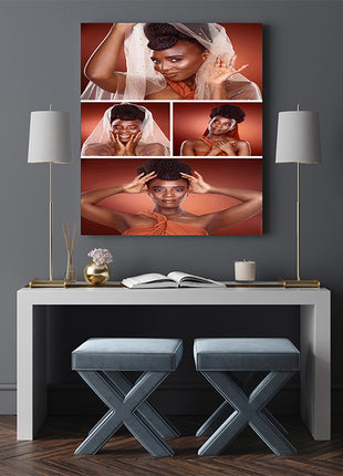 x4 Collage Portrait Canvas Print {M} (AOA0076)