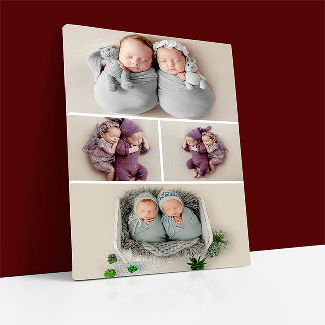 x4 Collage Portrait Canvas Print (AOA0076)
