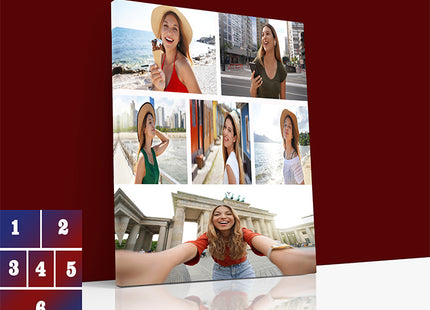 x6 Collage Portrait Canvas Print {Q} (AOA0087)