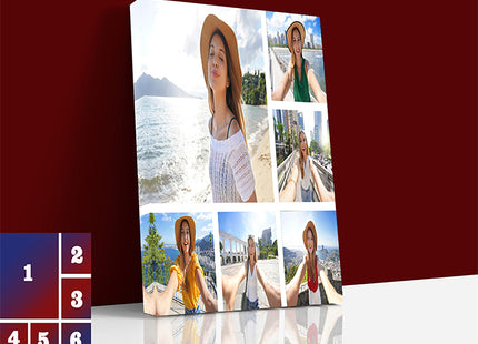 x6 Collage Portrait Canvas Print {M} (AOA0090)