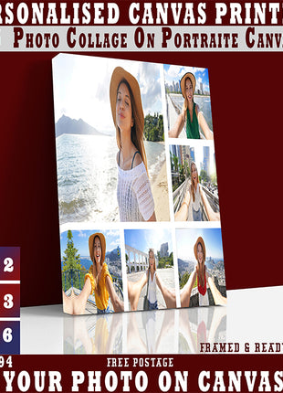 x6 Collage Portrait Canvas Print (AOA0090)