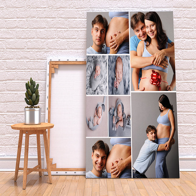 x8 Collage Portrait Canvas Print {N} (AOA0093)