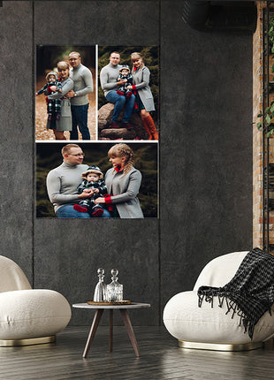 x3 Collage Portrait Canvas Print {R} (AOA0074)