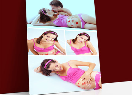 x4 Collage Portrait Canvas Print {N} (AOA0076)