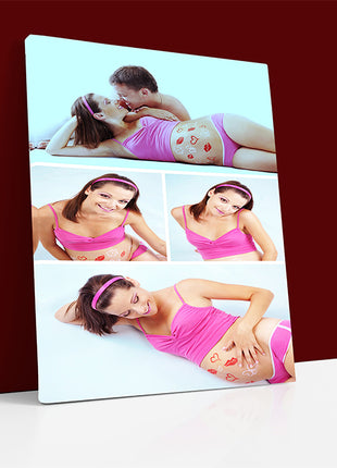 x4 Collage Portrait Canvas Print {N} (AOA0076)