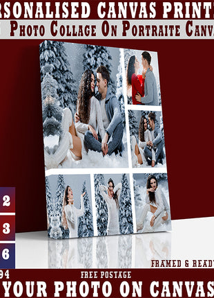 x6 Collage Portrait Canvas Print (AOA0090)