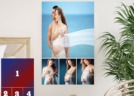 x4 Collage Portrait Canvas Print (AOA0094)