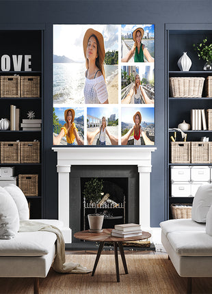 x6 Collage Portrait Canvas Print {R} (AOA0090)