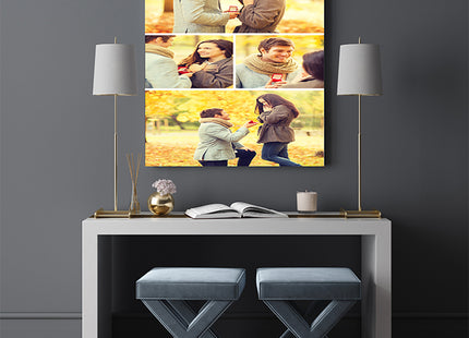 x4 Collage Portrait Canvas Print {N} (AOA0076)