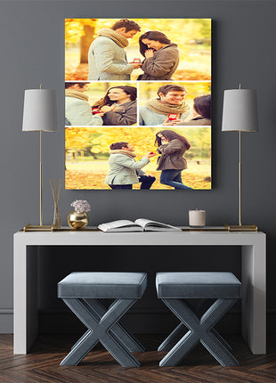 x4 Collage Portrait Canvas Print {N} (AOA0076)