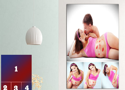 x4 Collage Portrait Canvas Print (AOA0094)