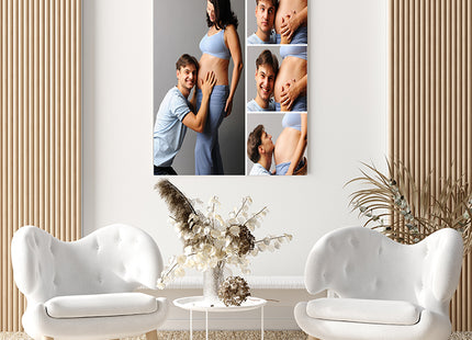 x4 Collage Portrait Canvas Print {N} (AOA0080)
