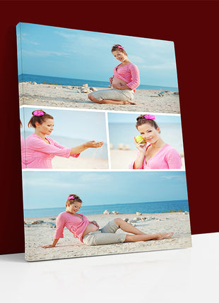 x4 Collage Portrait Canvas Print {N} (AOA0076)