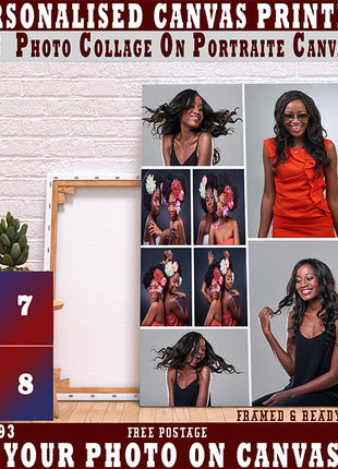 x8 Collage Portrait Canvas Print (AOA0093)